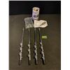 Image 1 : 4 - spiral ground anchors