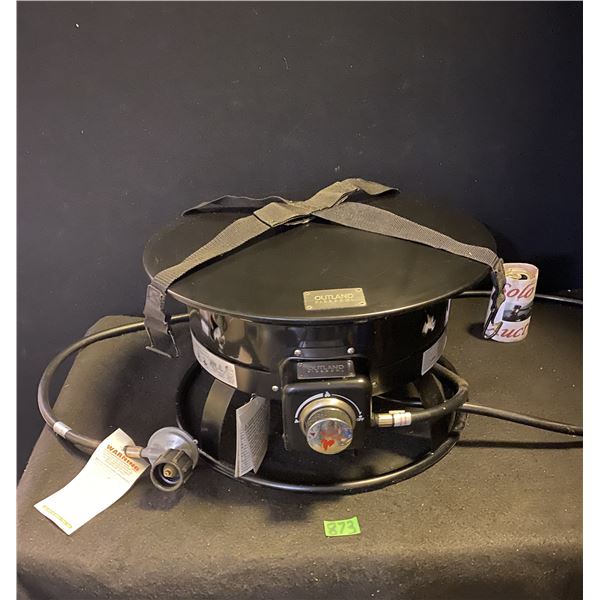 Portable propane fire pit, 19" diameter, smokeless pit produces 58,000 BTU of heat