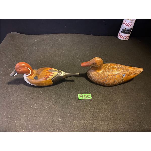 Duck decoys, HSW Hearthstone signed (wood)