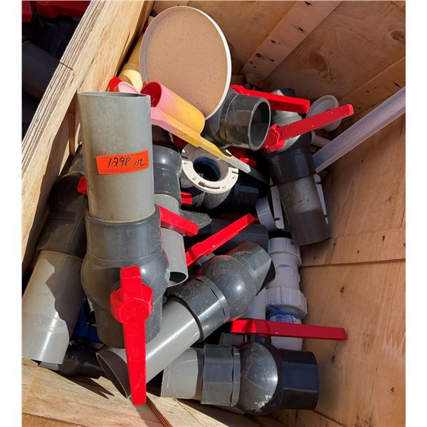 Qty 12 PVC 100mm Ball Valves