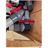 Image 2 : Qty 12 PVC 100mm Ball Valves