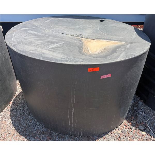 Black Commercial Covered Aqua Tank Approx. 62"dia, 36"H