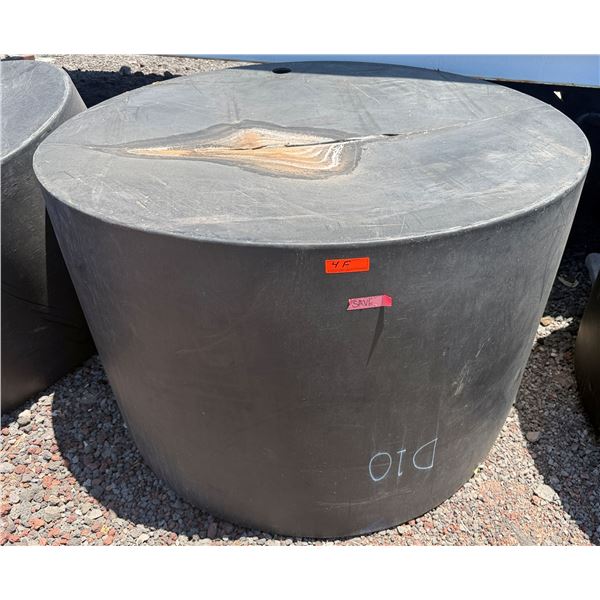 Black Commercial Covered Aqua Tank Approx. 62"dia, 36"H
