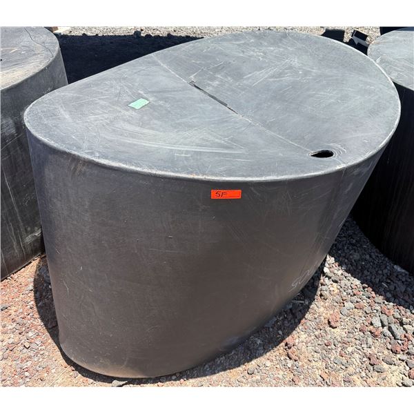 Black Commercial Covered Aqua Tank Approx. 62"dia, 36"H