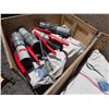 Image 4 : Qty 2 Bundles Plastic Sheeting, Bin PVC Shut-Off Ball Valves & Bin Metal Pipes & Cable