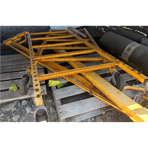 Multiple Yellow Scaffolding Sections