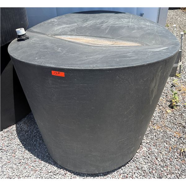 Black Commercial Covered Aqua Tank Approx. 62"dia, 34"H