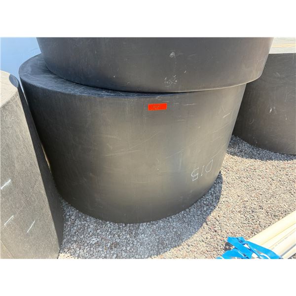 Black Commercial Covered Aqua Tank Approx. 62"dia, 36"H