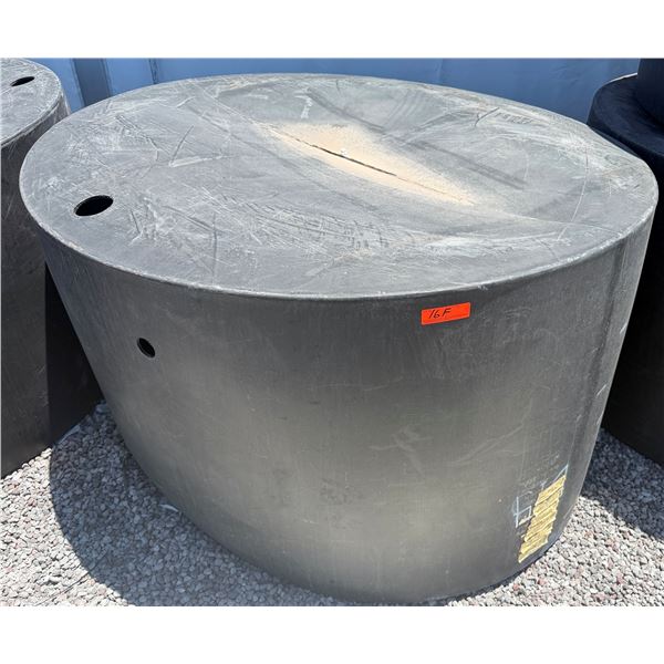 Black Commercial Covered Aqua Tank Approx. 62"dia, 36"H