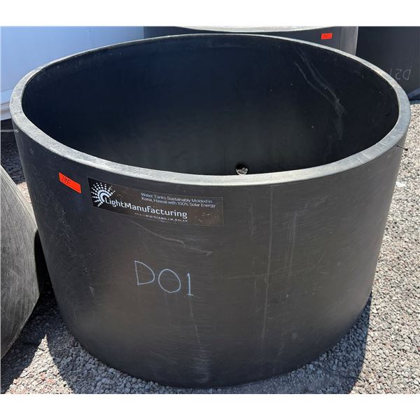 LightManufacturing Black Commercial Open Water Tank Approx. 67" Dia, 35"H