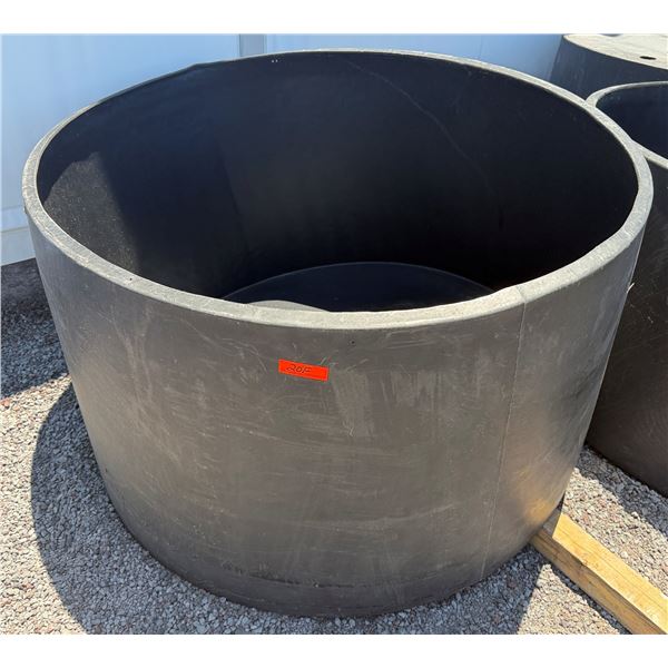 Black Commercial Open Aqua Tank Approx. 59"dia, 36"H
