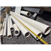 Image 10 : Multiple White Cresline PVC Pipe Lengths & Some Fittings, Misc Sizes to 180"L