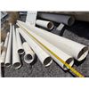 Image 9 : Multiple White Cresline PVC Pipe Lengths & Some Fittings, Misc Sizes to 180"L