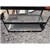 Image 4 : Metal 2-Tier Shelf w/ Wooden Upper Unit 51"  x 60"H