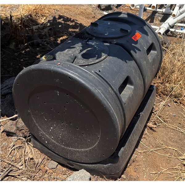 Dual-Chamber Rotating Compost Tumbler 30"L