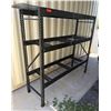 Image 1 : Black Metal Adjustable Shelving Unit 74" x 24" x 72"H
