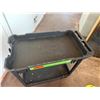 Image 2 : Rolling Utility Cart w/ Undershelf 34" x 17" x 32"H
