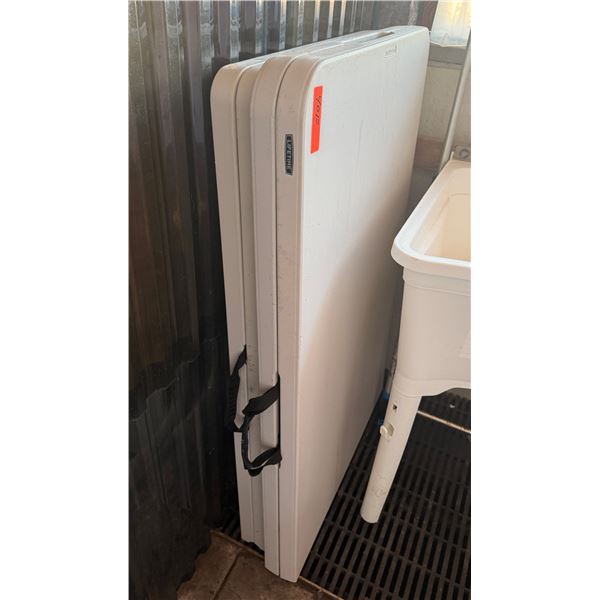 Qty 2 Lifetime 8' Folding Tables