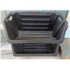 Image 1 : Qty 5 Stacking Storage Bins 31" x 17" x 14"H (each)