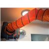 Image 1 : Utility Blower Setup w/ Wall-Mount Air Machine & Orange Duct Hose