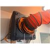 Image 3 : Utility Blower Setup w/ Wall-Mount Air Machine & Orange Duct Hose