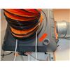 Image 4 : Utility Blower Setup w/ Wall-Mount Air Machine & Orange Duct Hose