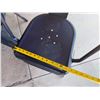 Image 6 : Qty 3 Black Metal Chairs 14" x 14"