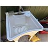 Image 2 : White Plastic Utility Sink 24" x 24" x 36"H (14" basin depth)