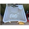 Image 4 : White Plastic Utility Sink 24" x 24" x 36"H (14" basin depth)