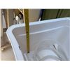 Image 7 : White Plastic Utility Sink 24" x 24" x 36"H (14" basin depth)