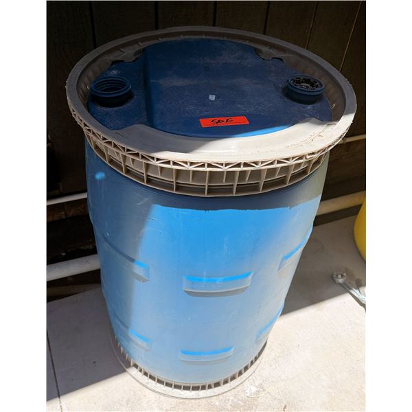 Blue Plastic Drum w/ Lid