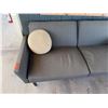 Image 2 : Gray 2-Seat Sofa w/ 2 Throw Pillows 83" x 31" x 22"H (sofa has loose arms)