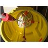 Image 3 : Yellow Drum w/ Multiple Plastic Manual Siphon Pumps