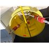 Image 4 : Yellow Drum w/ Multiple Plastic Manual Siphon Pumps