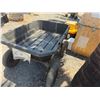 Image 4 : Black Poly Utility Cart w/ Pull-Handle 48" x 34" x 13"H (cart depth)