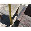 Image 14 : Woven Outdoor Love Seat w/ 2 Matching Armchairs & Side Table, Misc Sizes