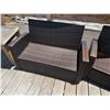 Image 5 : Woven Outdoor Love Seat w/ 2 Matching Armchairs & Side Table, Misc Sizes