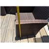 Image 9 : Woven Outdoor Love Seat w/ 2 Matching Armchairs & Side Table, Misc Sizes