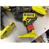 Image 3 : Multiple Ryobi Power Tools: PCL235 Impact Driver, Chargers, etc in Carry Case