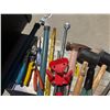 Image 10 : Multiple Hand Tools: Mallets, Pry Bars, Pliers, Snips, Files, Caulking Gun, Angle Clamps, etc