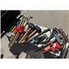 Image 1 : Multiple Hand Tools: Mallets, Pry Bars, Pliers, Snips, Files, Caulking Gun, Angle Clamps, etc