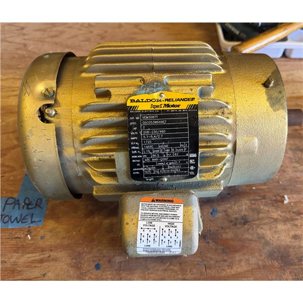 Baldor Reliance Industrial SuperE Motor