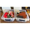 Image 1 : Qty 2 Bins Sanding Discs, Felt Blankets, Sandpaper, etc