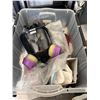 Image 1 : Industrial Respirators: 4 Respirators, Spare Filters & Fitting Test Kit