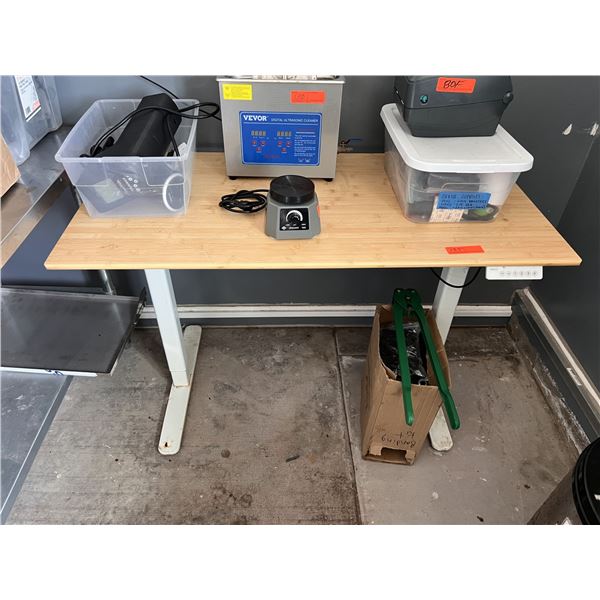 Standing Desk w/ Powered Height Adjustment 48" x 24" (tested & working - contents not included)