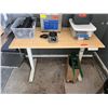 Image 1 : Standing Desk w/ Powered Height Adjustment 48" x 24" (tested & working - contents not included)