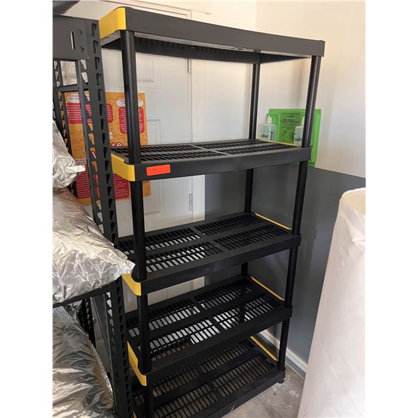Black 5-Tier Storage Shelving Unit 18' x 36" x 72"H