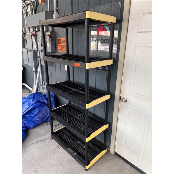 Black 5-Tier Storage Shelving Unit 18' x 36" x 72"H
