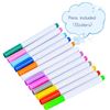 Image 3 : 10-Pack Reusable Mini Chalkboard Signs with Easel Stand; Double-Sided Message Board Signs - New