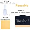 Image 4 : 10-Pack Reusable Mini Chalkboard Signs with Easel Stand; Double-Sided Message Board Signs - New
